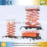 300KG SJY Model Hydraulic Electric Mobile Scissor Lift Table thumbnail-2