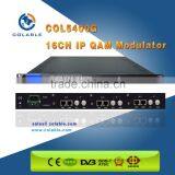 16 in 1 Edge Qam Modulator With Mux-scrambling, ip Qam Module COL5400G