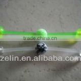 Colored acrylic industrial bareblls body piercing jewelry
