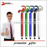 short stylus touch pen twist touch ballpoint pen with neck rope