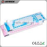 Folding 104 Soft Keys Color Silicone Rubber pc Keyboard---JK104D (round Keycaps)