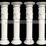 Classic White Greek Square Marble Column