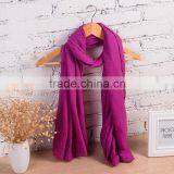New Fashion Winter Pure Women Scarf Long Cotton Candy Colors Shawl Warm Soft Women Muffler thumbnail-4