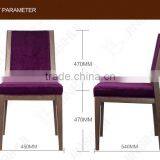 Purple Velvet Dining Chair Woodlook Metal Dining Chair thumbnail-3