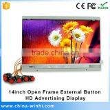 14 Inch Full hd Portable Lcd Digital Signage Bus Advertising Screen