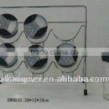 6pcs Glass Jar for Spice With Metal Stand
