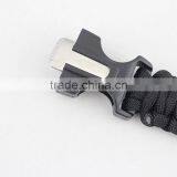 Paracord Survival Bracelet With a 350LB Parachute Cord, Fire Starter, Embedded Compass, Flint, Emergency Knife & Whistle thumbnail-6