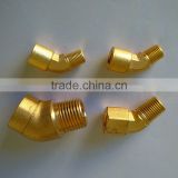 45 elbow,brass fitting ,brass connector ,male and female thread ,high quality brass fitting