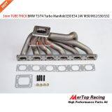 Mertop Race Update 3mm Thick Top Mount T3/T4 Turbo Manifold for BMW E36 325 328 E30 E34 24V M50 M52 S50 S52 thumbnail-1