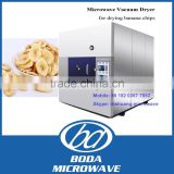 Industrial microwave vacuum banana plantain chips drying machine /vacuum microwave banana chips dryer