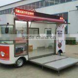 China Snack Sale Food Cart Three Sides Window Food Cart Towable Food Cart for Sale thumbnail-1