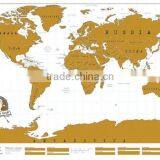 CT-483 2016 Creative Fashion New Design Hard Paper World Map for Travel Decorative World Map thumbnail-4