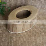 Handmade Small Oval Wooden Perforated Display Box thumbnail-2