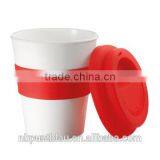 350ml Glass Mug With Silicone Lid thumbnail-1