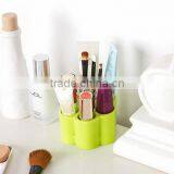 Cy269 Plastic Plum Blossom Shaped Dressing Table Cosmetic Storage Box Candy Color Desktop Separating Arrangement Box thumbnail-1