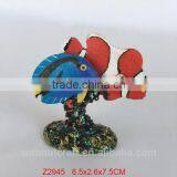 Custom Hand Painting Polyresin Clown Fish Figurine thumbnail-3