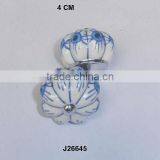 Hand Painted Pumpkin Ceramic Knob Available in Other Colour and Patterns thumbnail-1