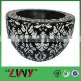 Custom Any Color Home Decoration Poly Resin Patterned Plant Pots thumbnail-2