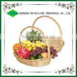 Home Decorative Natural Wicker Rattan Fruit Basket thumbnail-2