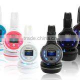 LED Display Screen Wireless Stereo Bluetooth Headset Headphone Handsfree Earphone With Mic, FM Radio, TF Card Slot thumbnail-6