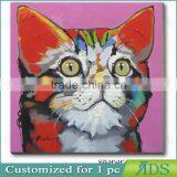 Hand Painted Abstract Butterfly Painting Pussy Cat Oil Painting thumbnail-2