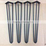 Furniture Accessory 28 Inch 2 Rod Solid Steel Hairpin Table Legs thumbnail-2