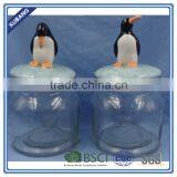 Glass Jar for Honey Christmas Cookie Jar Ceramic Penguin Cookie Jar thumbnail-1