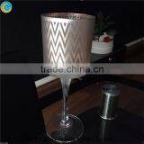 Mason Jars Wide Mouth Pint Black Mercury Glass Stemmed Candle Holders