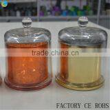 Clear Cover Design Base Large Glass Dome Jar