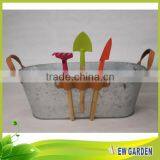 Latest Design Custom Outdoor Metal Planters Waterproof Large Flower Pot thumbnail-2