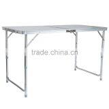 450111 Outdoor Folding Table 120cm 4ft Aluminium Portable Trestle Camping Picnic Dining thumbnail-2