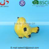 BSCI Audit DEHUA Factory EASTER Decorations Crakle Glazed Yellow Ceramic Bird Figurine Home Decor Accents thumbnail-4
