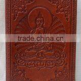 Handmade Vintage Buddha Embossed Refillable Leather Diary thumbnail-1