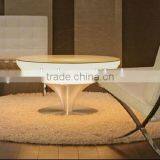 Battery Rechargeable LED Plastic Rotating Round Production Table With Legs Metal thumbnail-2