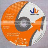 4-1/7" 105x1x16mm Super Thin Flat Resin Bonded Reinforced Cutting Wheel for Stainless Steel thumbnail-1