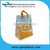 Personalized Oriental Village Flexo Printing Blockbottom Colored Soft Loop Handle pe Plastic Bag thumbnail-4