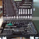 150pcs 1/4",3/8"&1/2"Dr. Metric Socket Wrench Set thumbnail-1