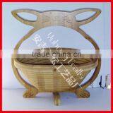 New Product for 2015 Bamboo Collapsible Folding Basket thumbnail-4