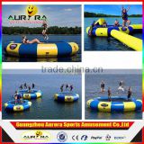 Summer inflatable Water Trampoline Inflatable Floating Water Toys inflatable Jumping bouncer for sale