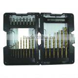 24pcs Drill Bits for Metal in Metal Case