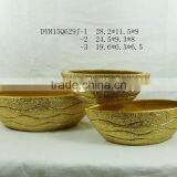 Golden Color Terracotta Flower Pot Christmas Various Shape Ceramic Flower Pot thumbnail-6