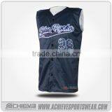 Black Color Sublimation Shirt Baseball Jersey Custom thumbnail-3