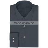 Non-Iron Fitted Stretch Sateen Solid Dress Shirt