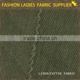 Manufactory to Produce High and Good Handfeel Solid One Plain Weave Fabric 50% Linen 50% Cotton