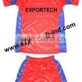 Red Interlock 100% Polyester Soccer Kit