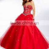 Newest Red Backless Matron Of Honor Dresses thumbnail-1