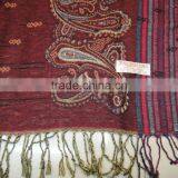 2016 Fashion Women Soft Hot Popular Viscose Rayon Pashmina Jacquard Shawl thumbnail-5