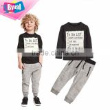 kids clothing wholesale high quality kids track suit design custom hoodies printing fabric kids track suit 100%cotton