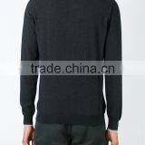 Black Cashmere-silk Blend Double Mercerized Cotton Polo Shirt for Male on Sale thumbnail-4