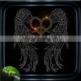 Rhinestone Transfer Iron on Angel Wings thumbnail-3